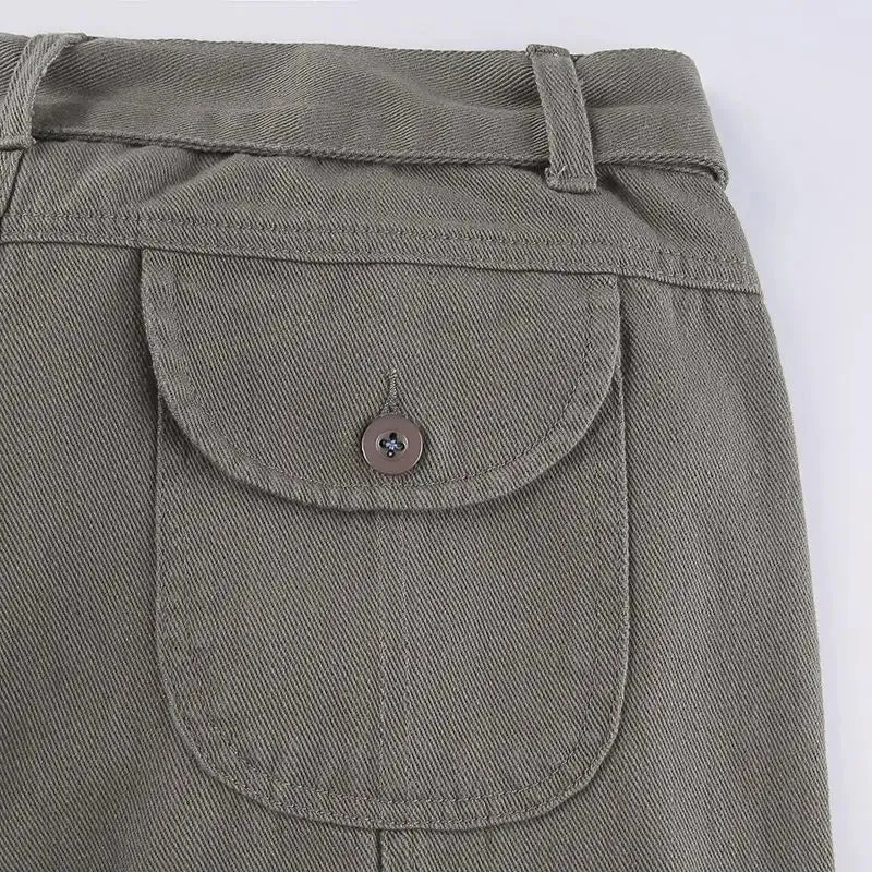 Stylish Y2K Cotton Cargo Pants