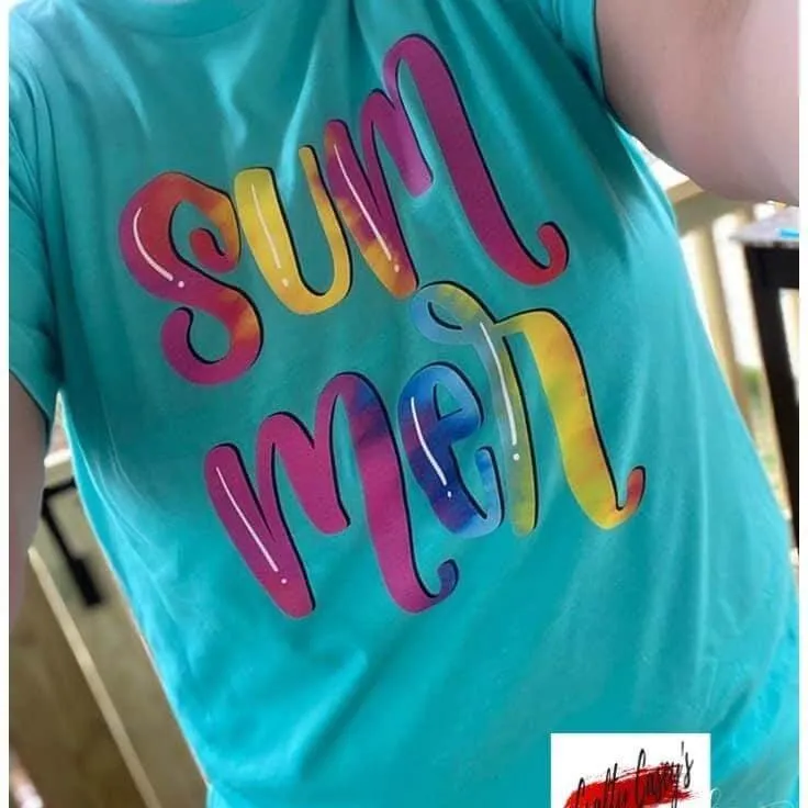 Summer - Tie Dye Retro-  Unisex T-shirts