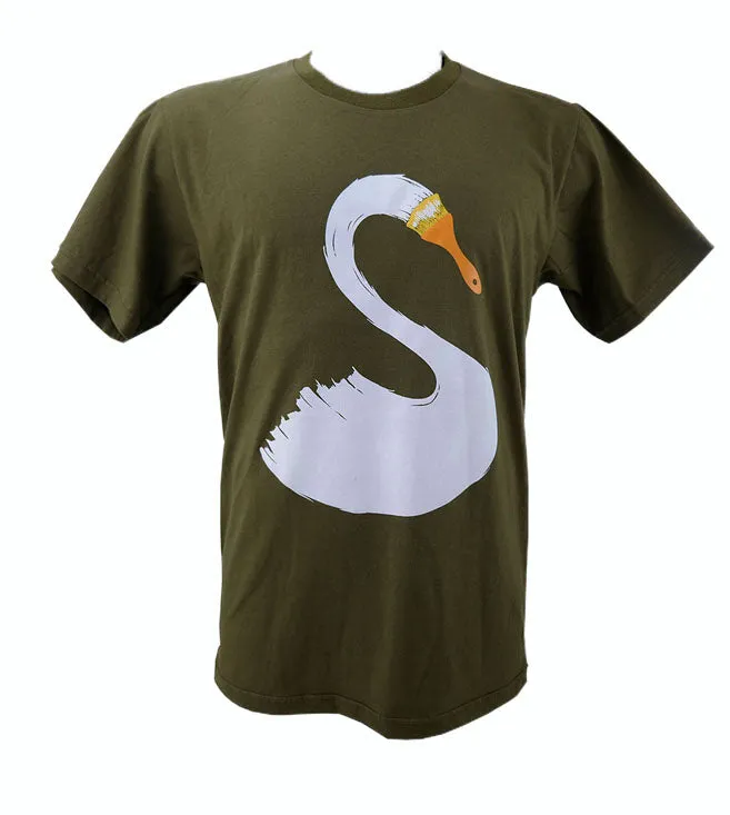 Swan Painting Brush T-Shirt