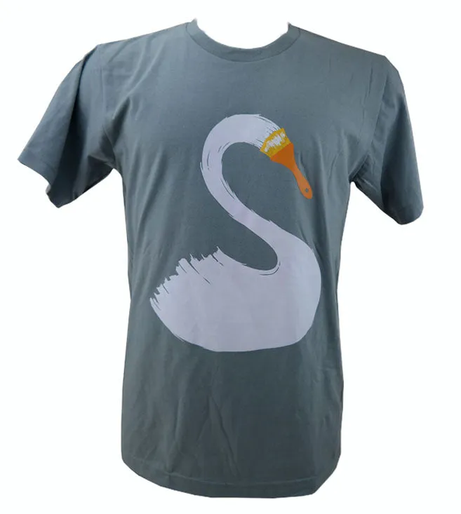 Swan Painting Brush T-Shirt