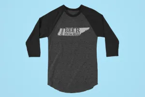 Tennessee Drink Beer From Here® - Craft Beer Baseball tee