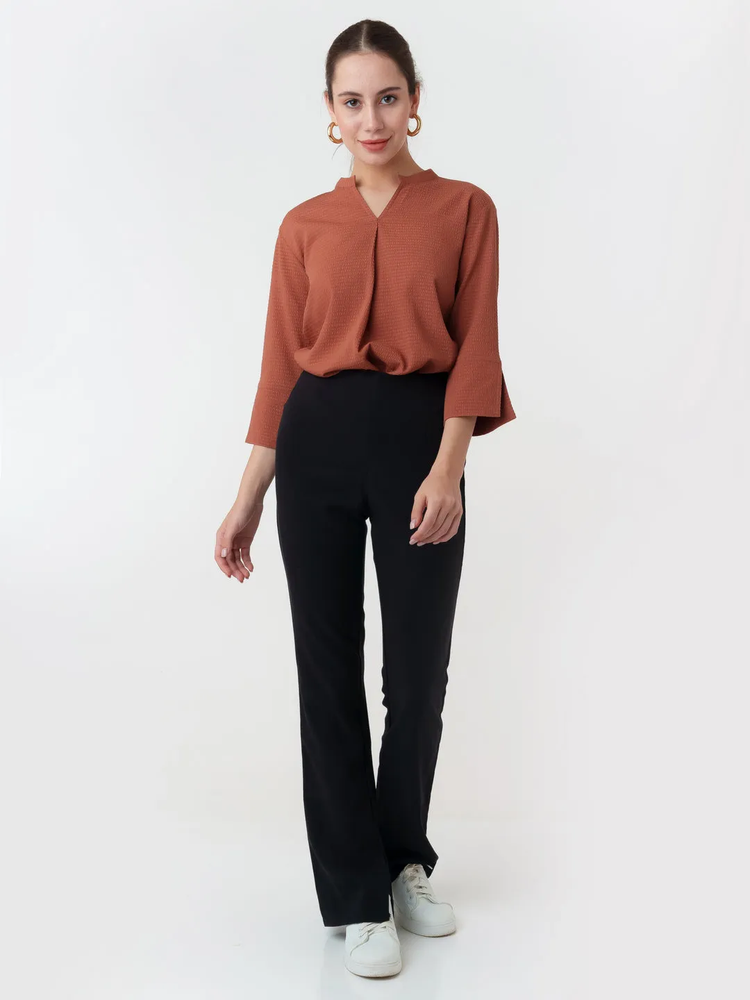 Terracotta Solid Straight Top