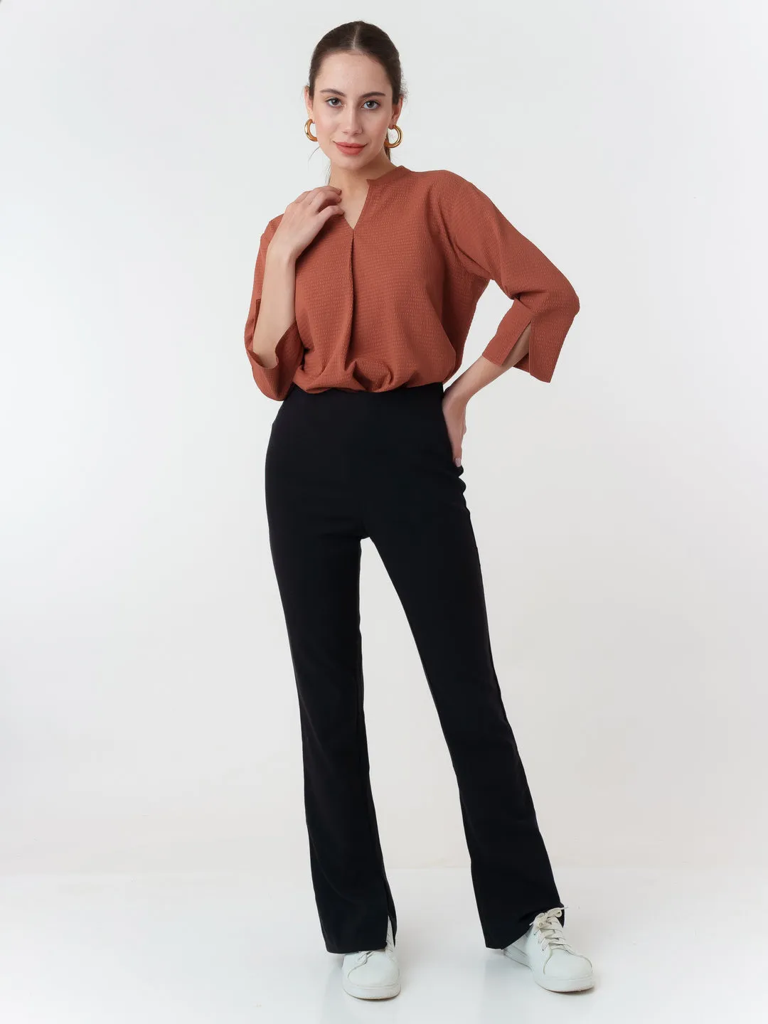 Terracotta Solid Straight Top