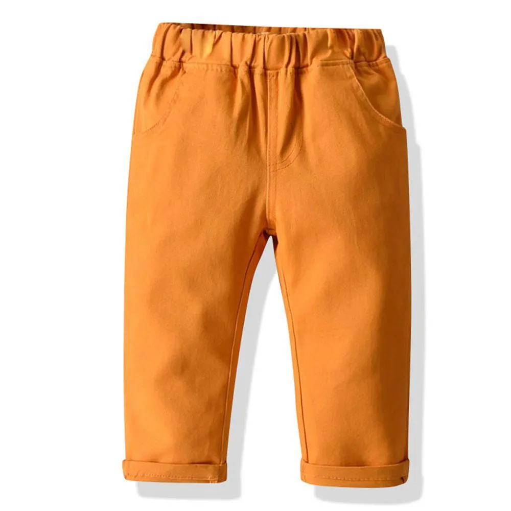 Toddler Boys Solid Casual Pants Children's Wholesale Boutique Clothing