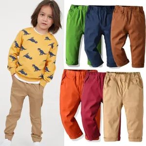 Toddler Boys Solid Casual Pants Children's Wholesale Boutique Clothing