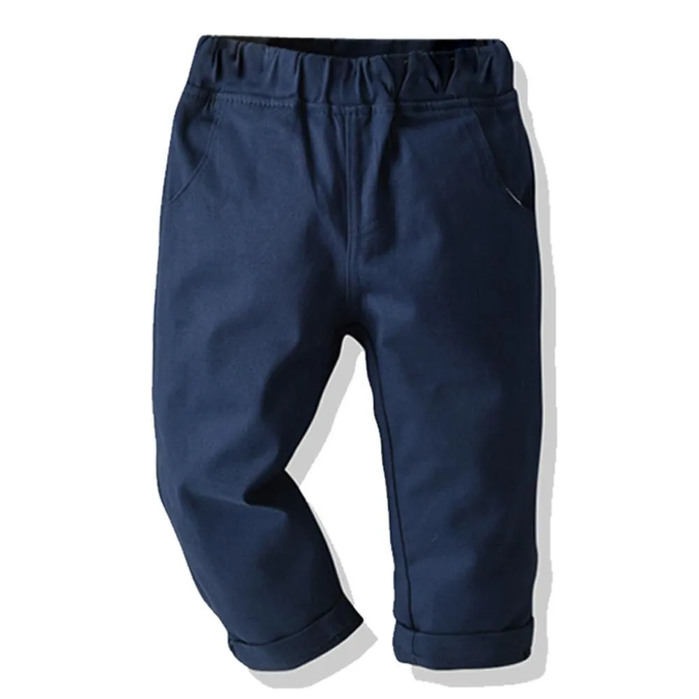 Toddler Boys Solid Casual Pants Children's Wholesale Boutique Clothing