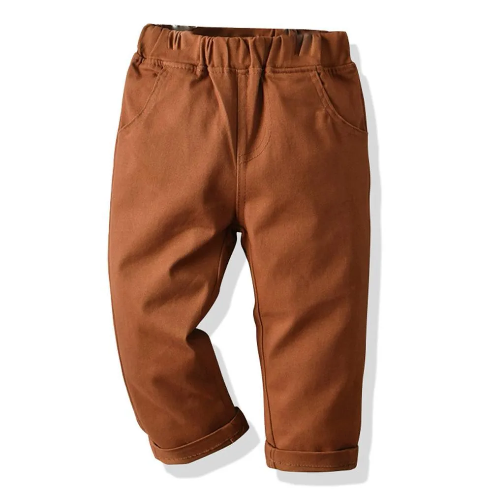 Toddler Boys Solid Casual Pants Children's Wholesale Boutique Clothing