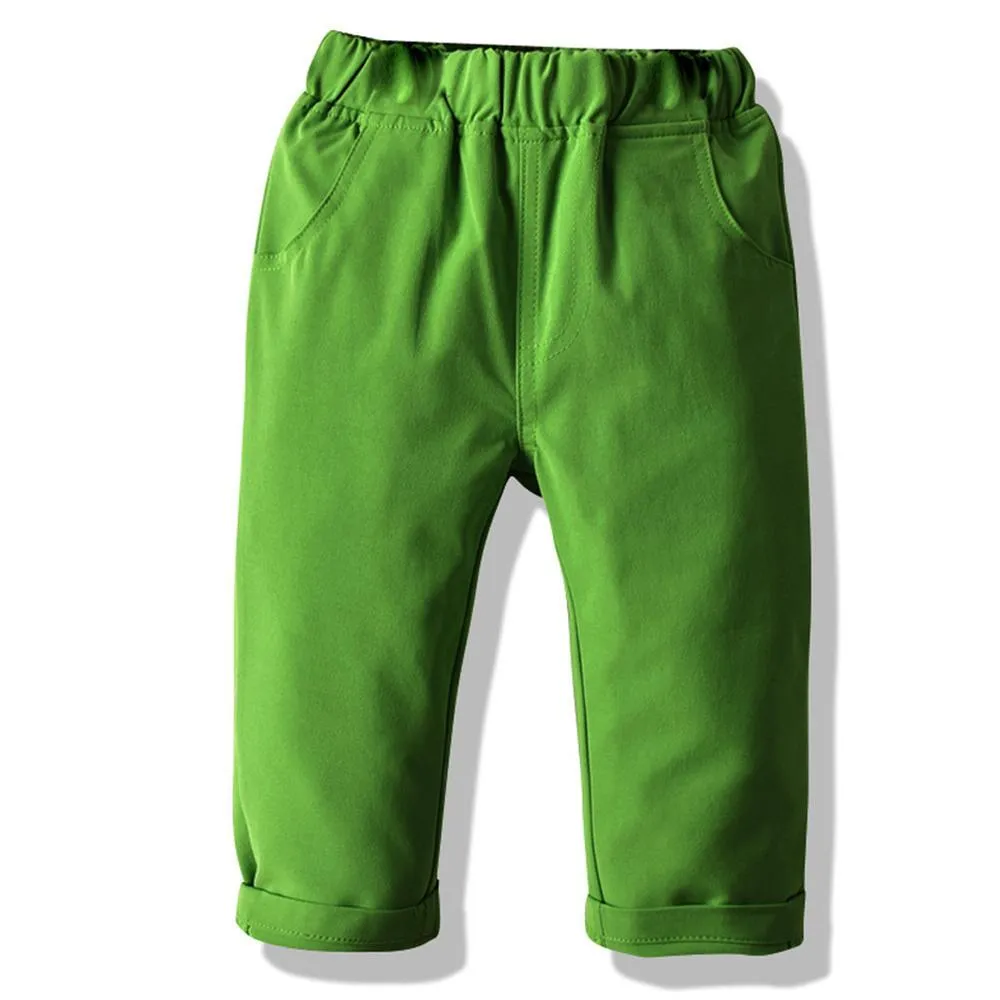 Toddler Boys Solid Casual Pants Children's Wholesale Boutique Clothing