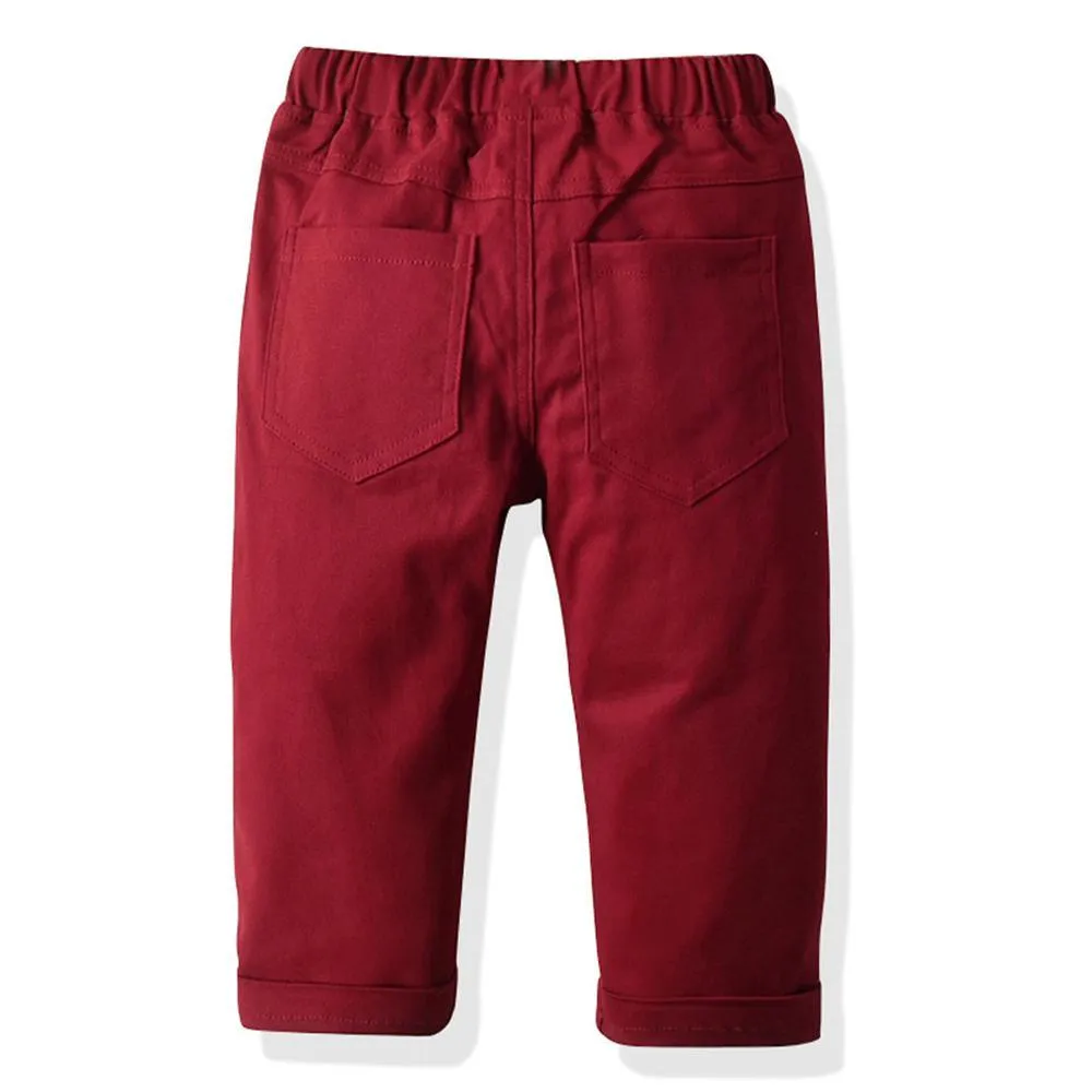 Toddler Boys Solid Casual Pants Children's Wholesale Boutique Clothing