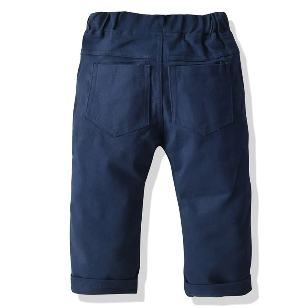 Toddler Boys Solid Casual Pants Children's Wholesale Boutique Clothing