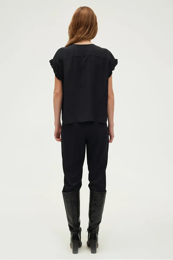 UMA GOLD TONE BRAID FLOWING TOP