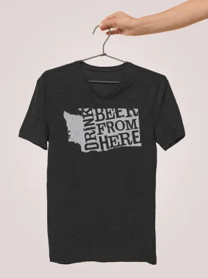 Washington Drink Beer From Here® - V-Neck Craft Beer shirt
