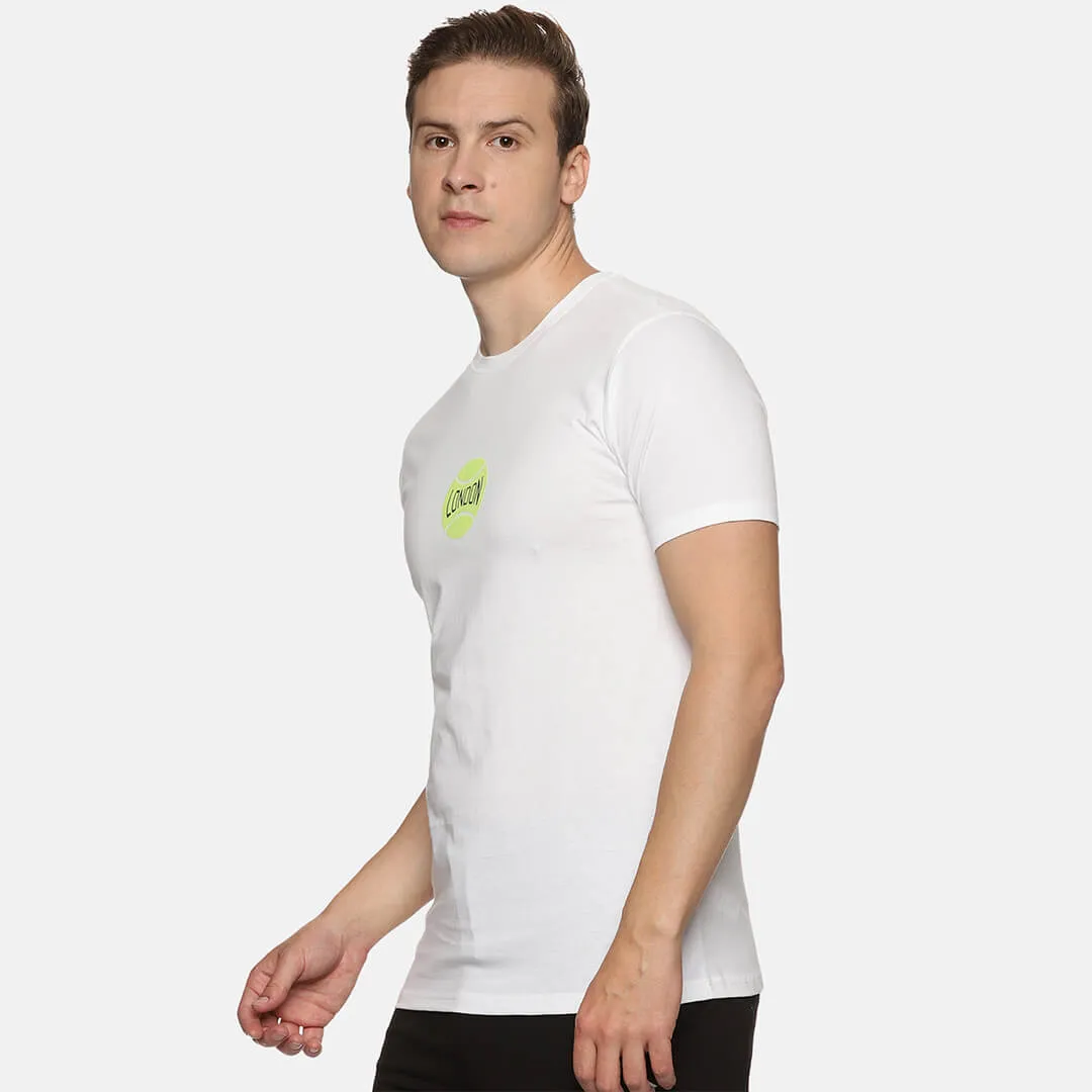 White Graphic Printed Shirts - London