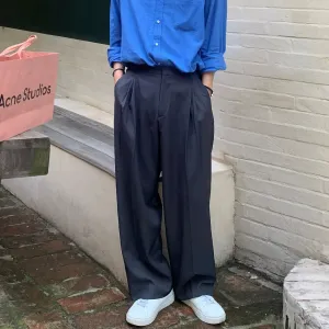 Wide-Leg Casual Business Pants