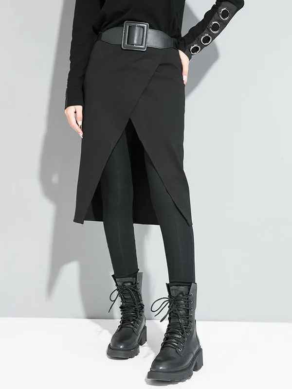 xakxx False Two Solid Split-Joint Culotte