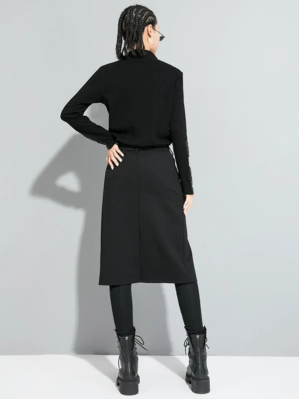 xakxx False Two Solid Split-Joint Culotte