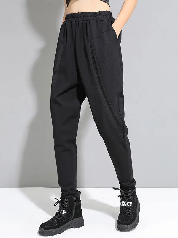 xakxx Original Creation Loose Harem Pants Solid Color Pants