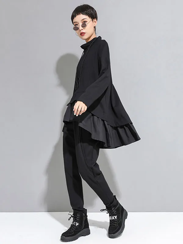 xakxx Original Creation Loose Harem Pants Solid Color Pants