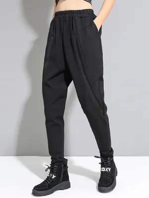 xakxx Original Creation Loose Harem Pants Solid Color Pants