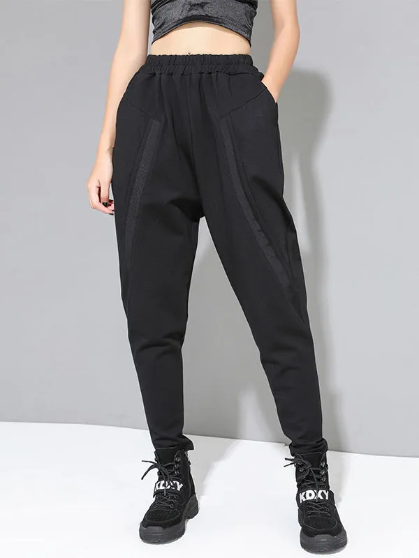 xakxx Original Creation Loose Harem Pants Solid Color Pants