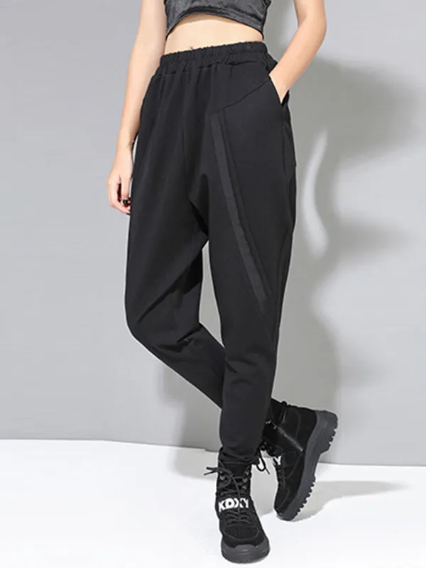 xakxx Original Creation Loose Harem Pants Solid Color Pants