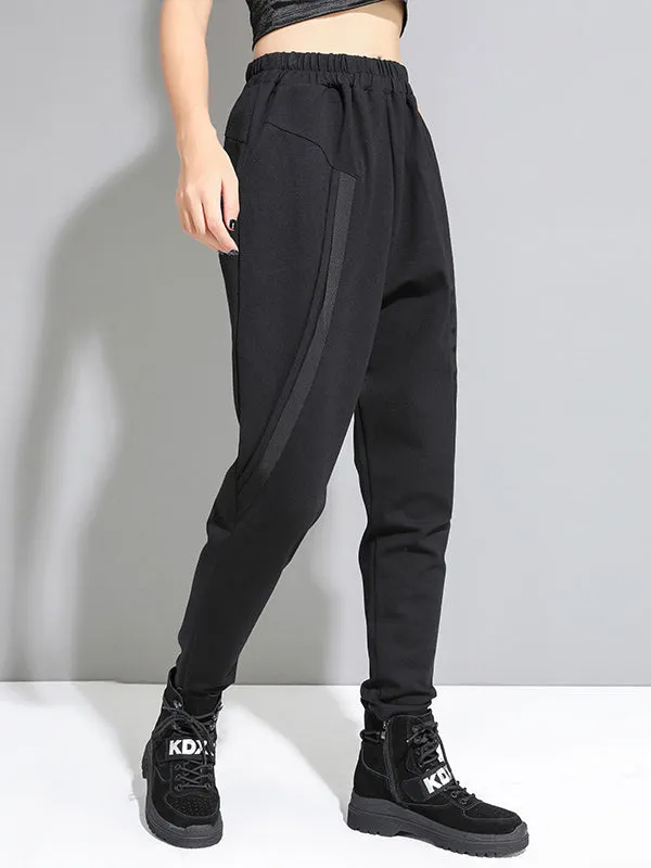 xakxx Original Creation Loose Harem Pants Solid Color Pants