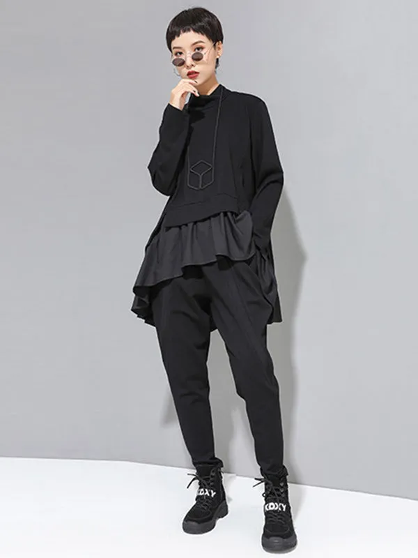 xakxx Original Creation Loose Harem Pants Solid Color Pants