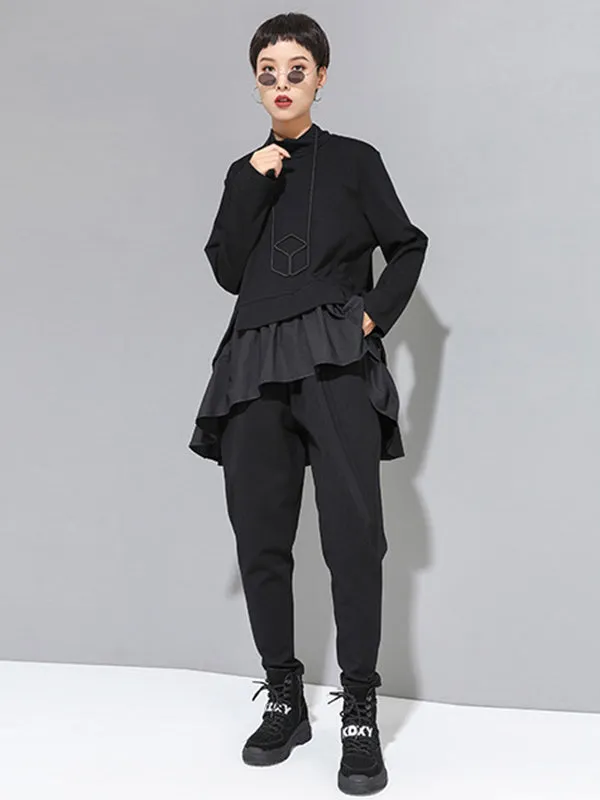xakxx Original Creation Loose Harem Pants Solid Color Pants