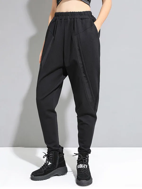 xakxx Original Creation Loose Harem Pants Solid Color Pants