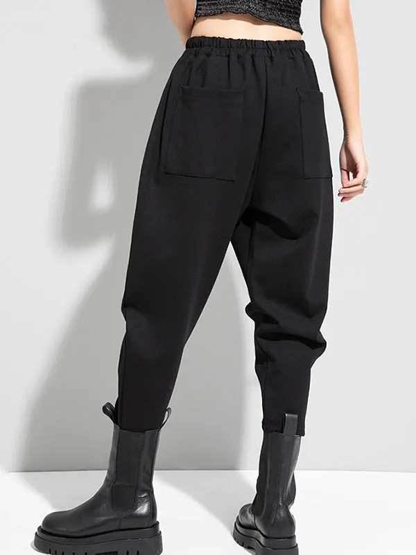 xakxx Stylish Solid Elasticity Harem Pants