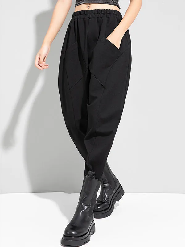 xakxx Stylish Solid Elasticity Harem Pants