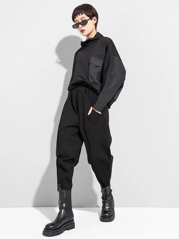 xakxx Stylish Solid Elasticity Harem Pants