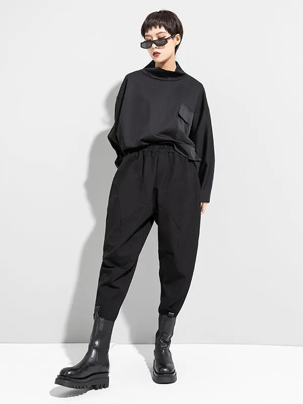 xakxx Stylish Solid Elasticity Harem Pants