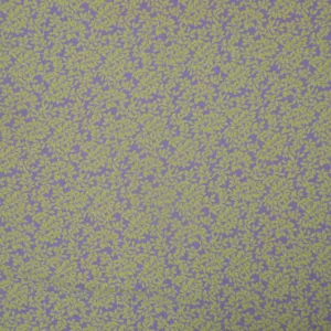 Yellow Florals on Lavender Background Printed Silk Chiffon Fabric