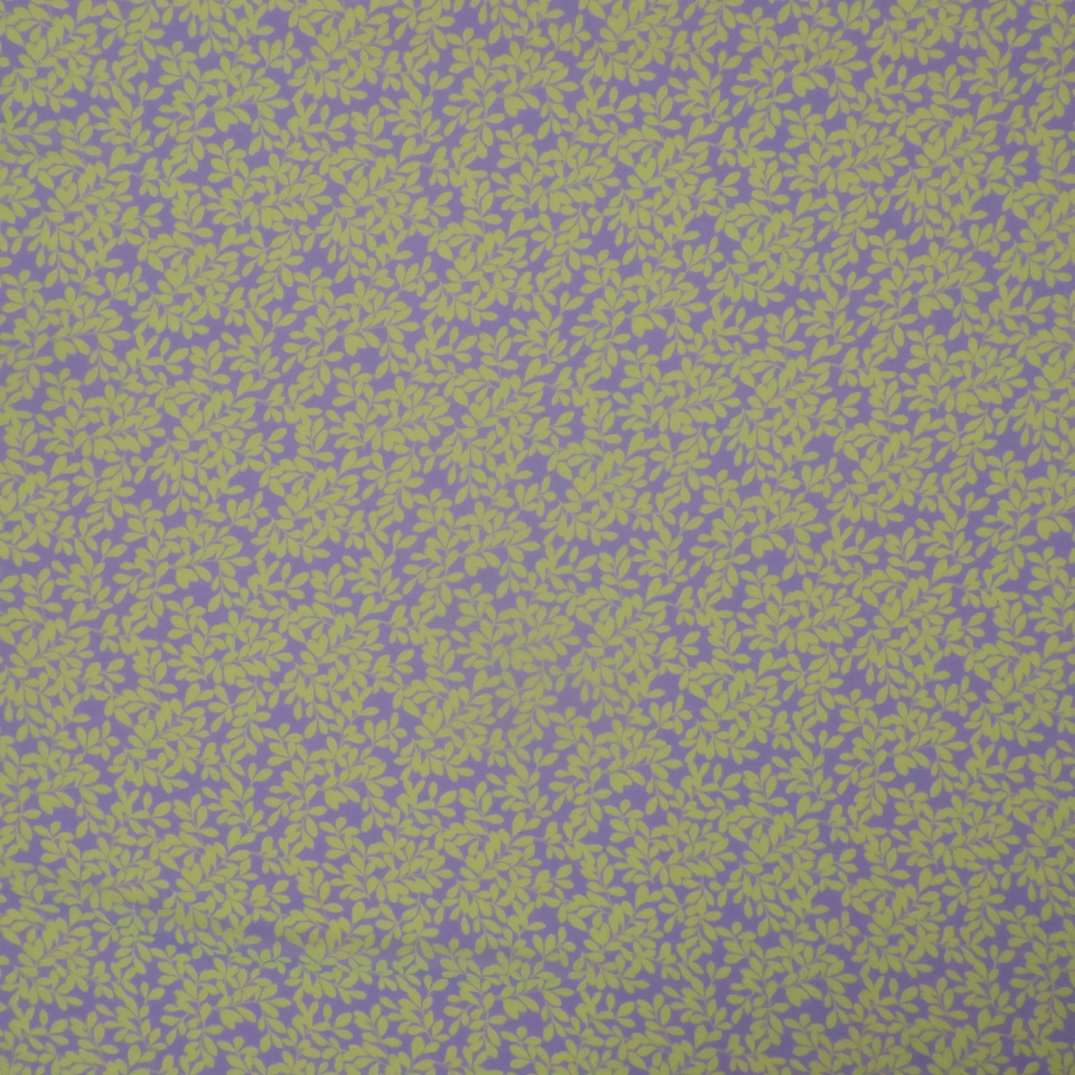 Yellow Florals on Lavender Background Printed Silk Chiffon Fabric