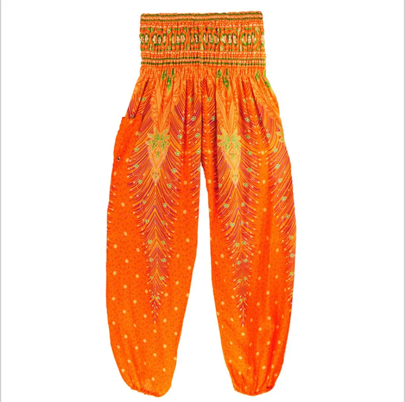 Yoga Loose Elastic Waist Pocket Pants