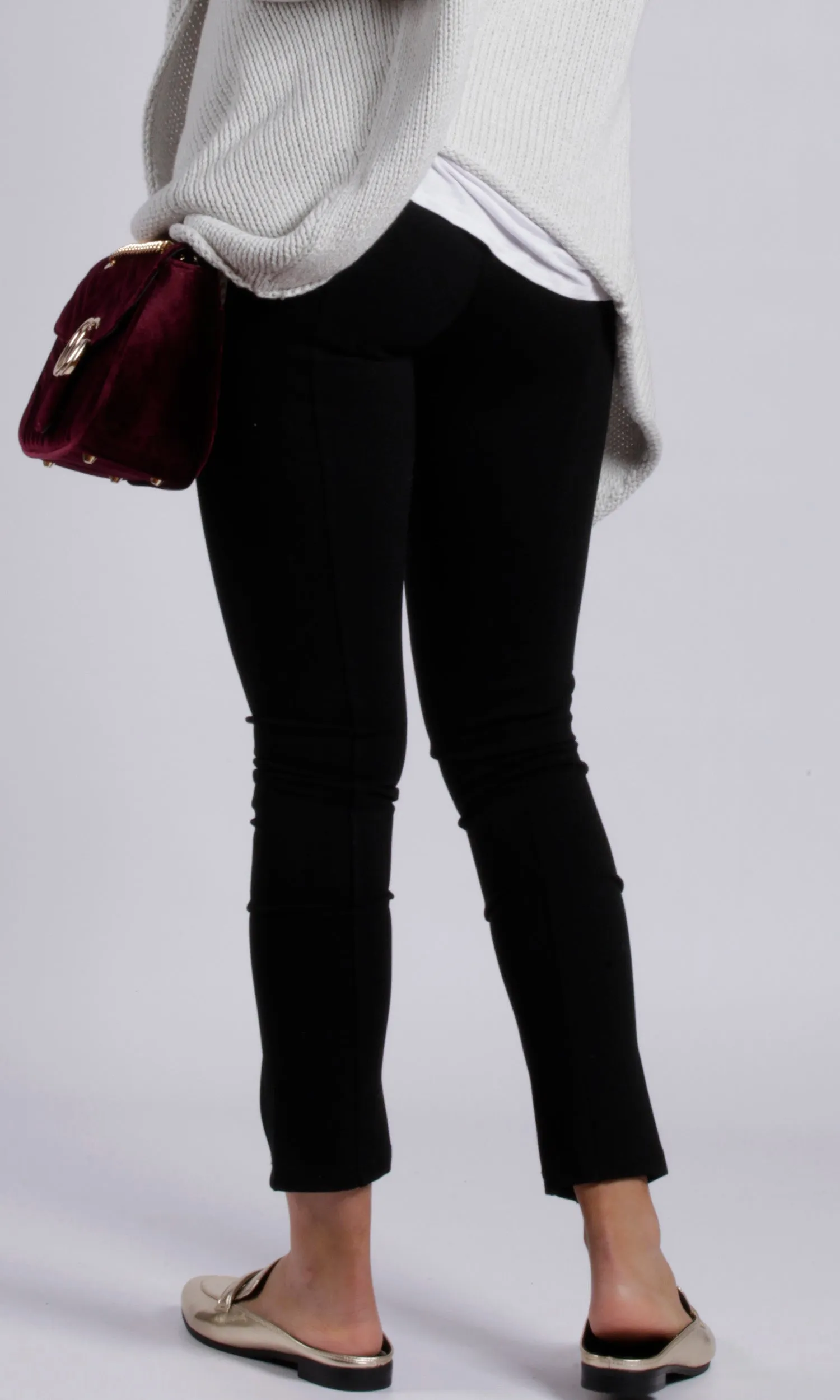 YW1878SS Double-Breasted Button Ponte Pant (Pack)