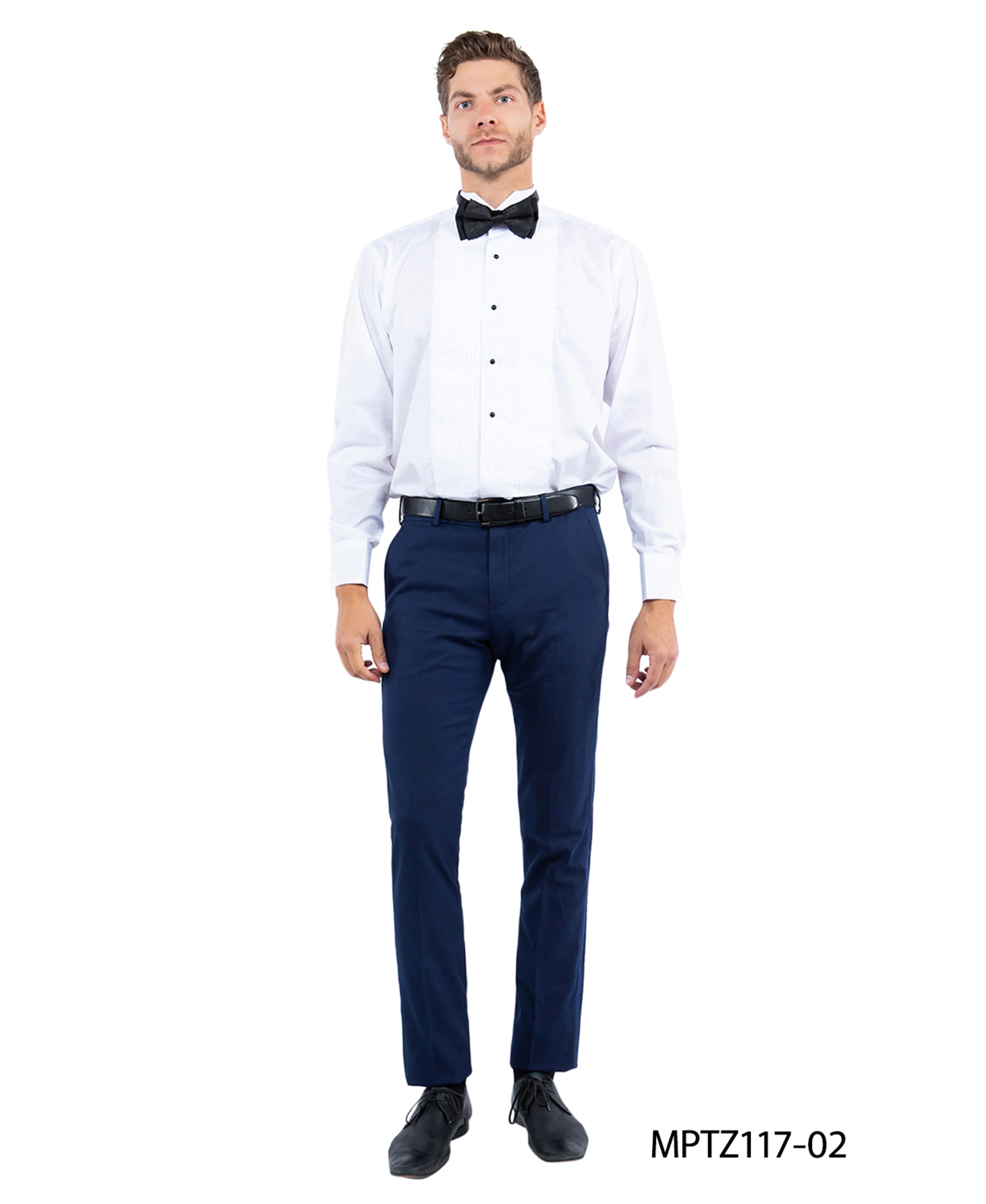 Zegarie Slim Fit Tuxedo Separates Pants, Navy w/ Satin Trim