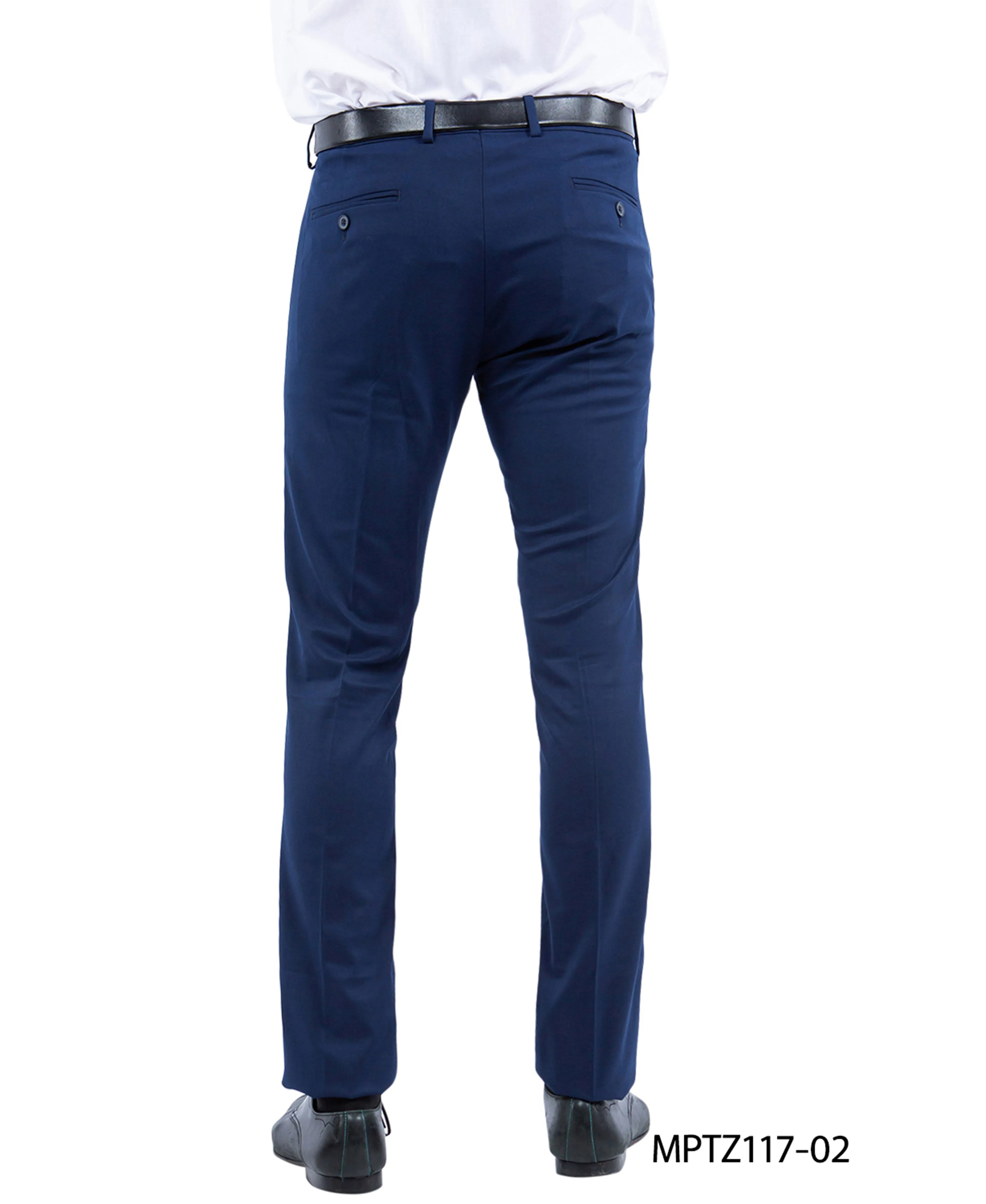 Zegarie Slim Fit Tuxedo Separates Pants, Navy w/ Satin Trim